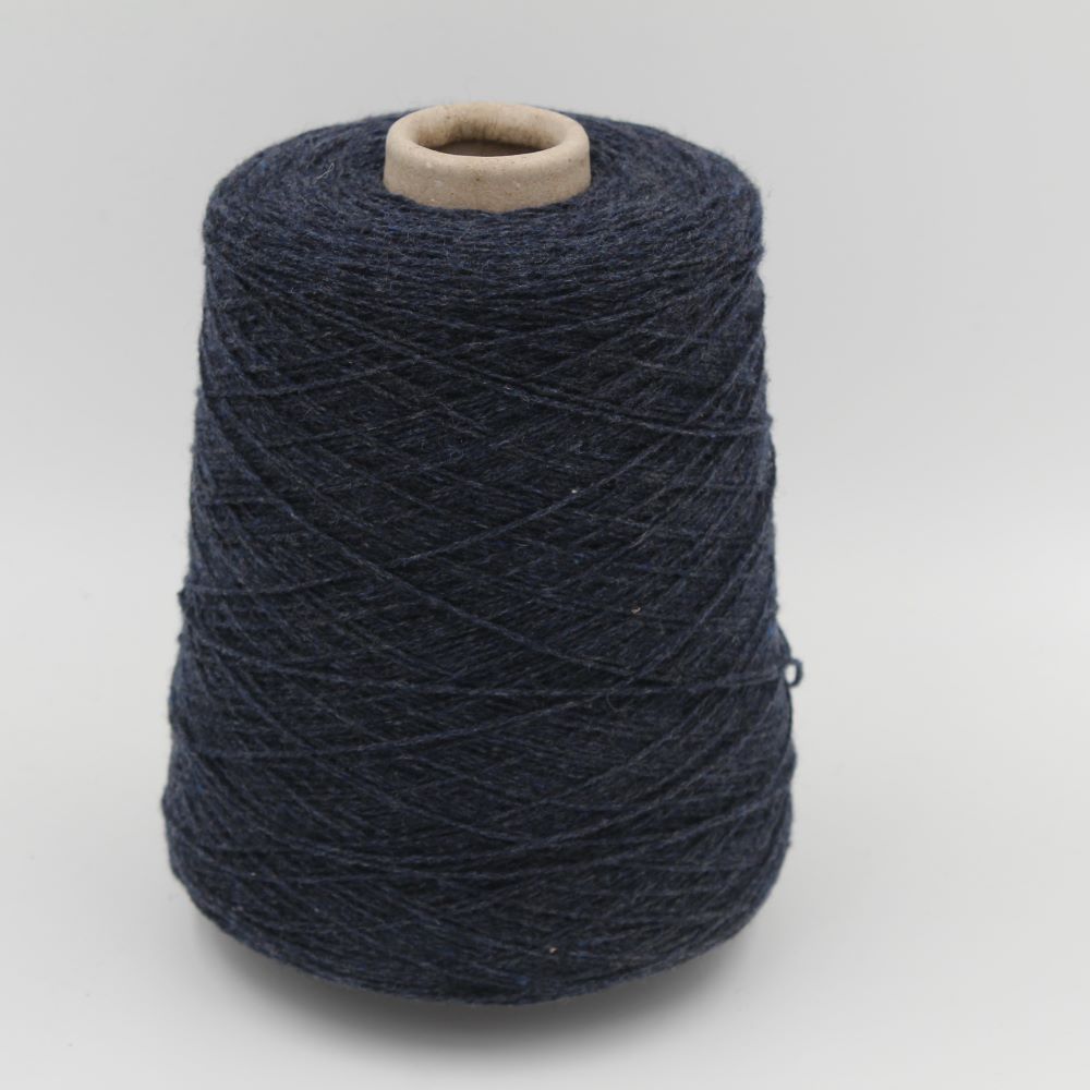 ALTER-ECO filato 97% cashmere 3% lana merino nm 2/12 colore blu rocche 520gr