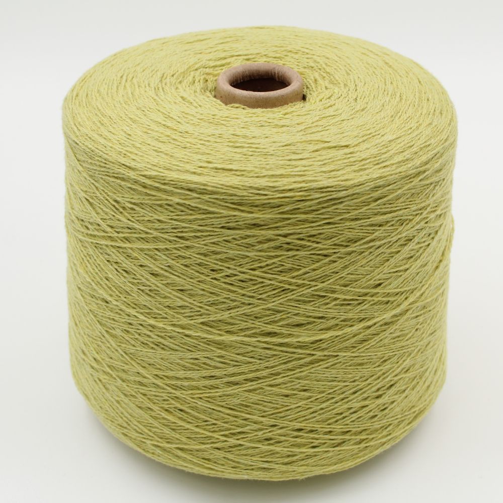 2/13 100% cashmere colore giallo acido rocche 500 gr