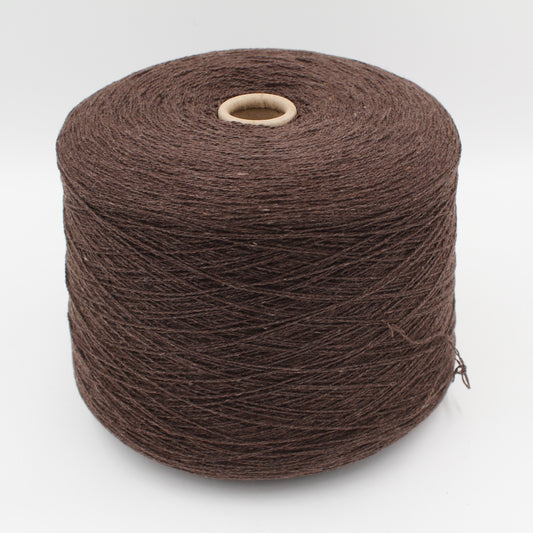Filato nm 2/13 100% cashmere colore marrone melange rocche 480 gr