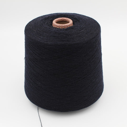 Filato da macchina 2/30 70% merino extrafine 30% cashmere colore blu notte rocca 530 gr