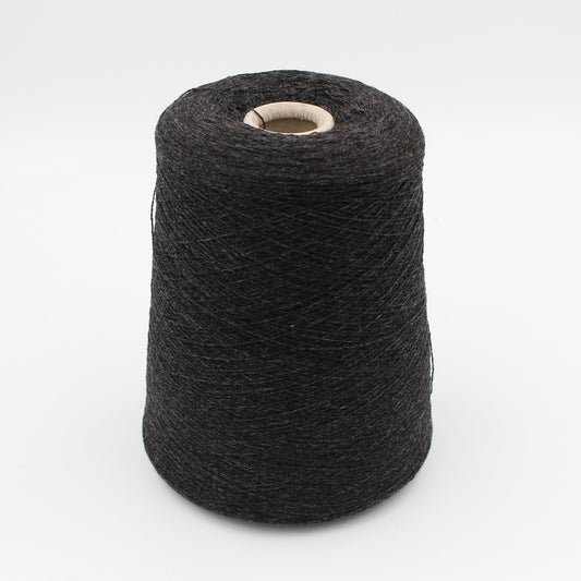 Filato 2/28 100% cashmere per macchina 12 colore antracite rocche 600 gr