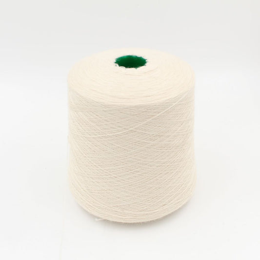 Filato Alpaca Baby 100% 2/24 colore bianco naturale rocche 500 gr