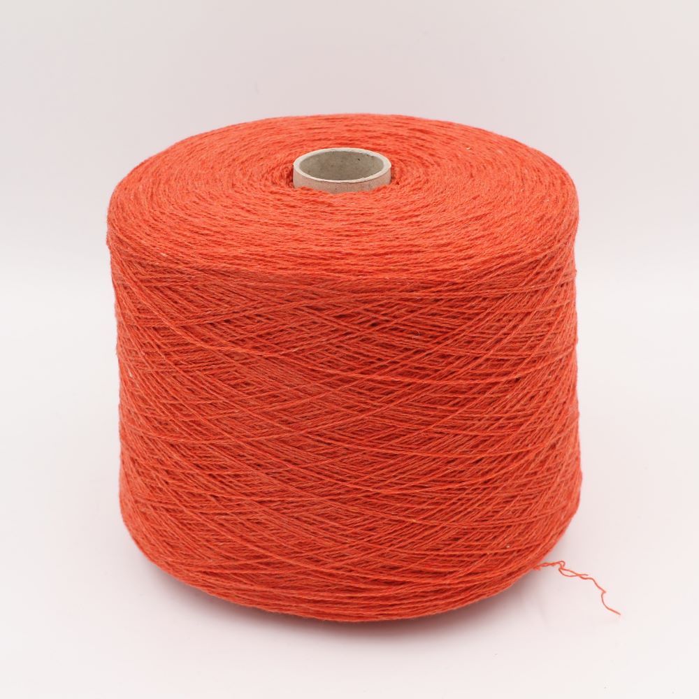 2/13 100% Cashmere riciclato colore arancio rocche 500 gr