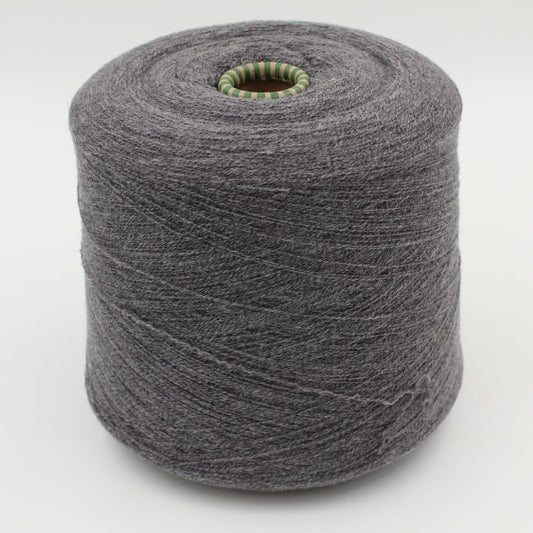 Filato cashmere 96% poliammide 4% nm 2/26300 colore grigio medio rocche 500 gr