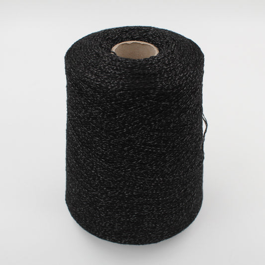 Filato cashmere 95% poliammide 5% nm 3x2/28 colore nero mulinè rocca 500 gr