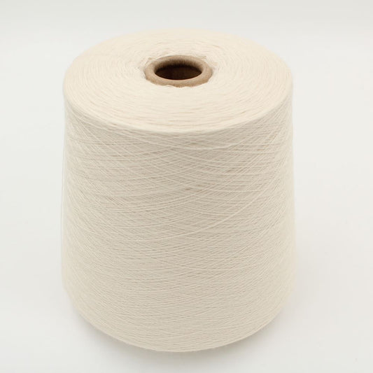 Filato Cashmere 100% nm 2/48 pettinato colore bianco naturale rocca 490 gr