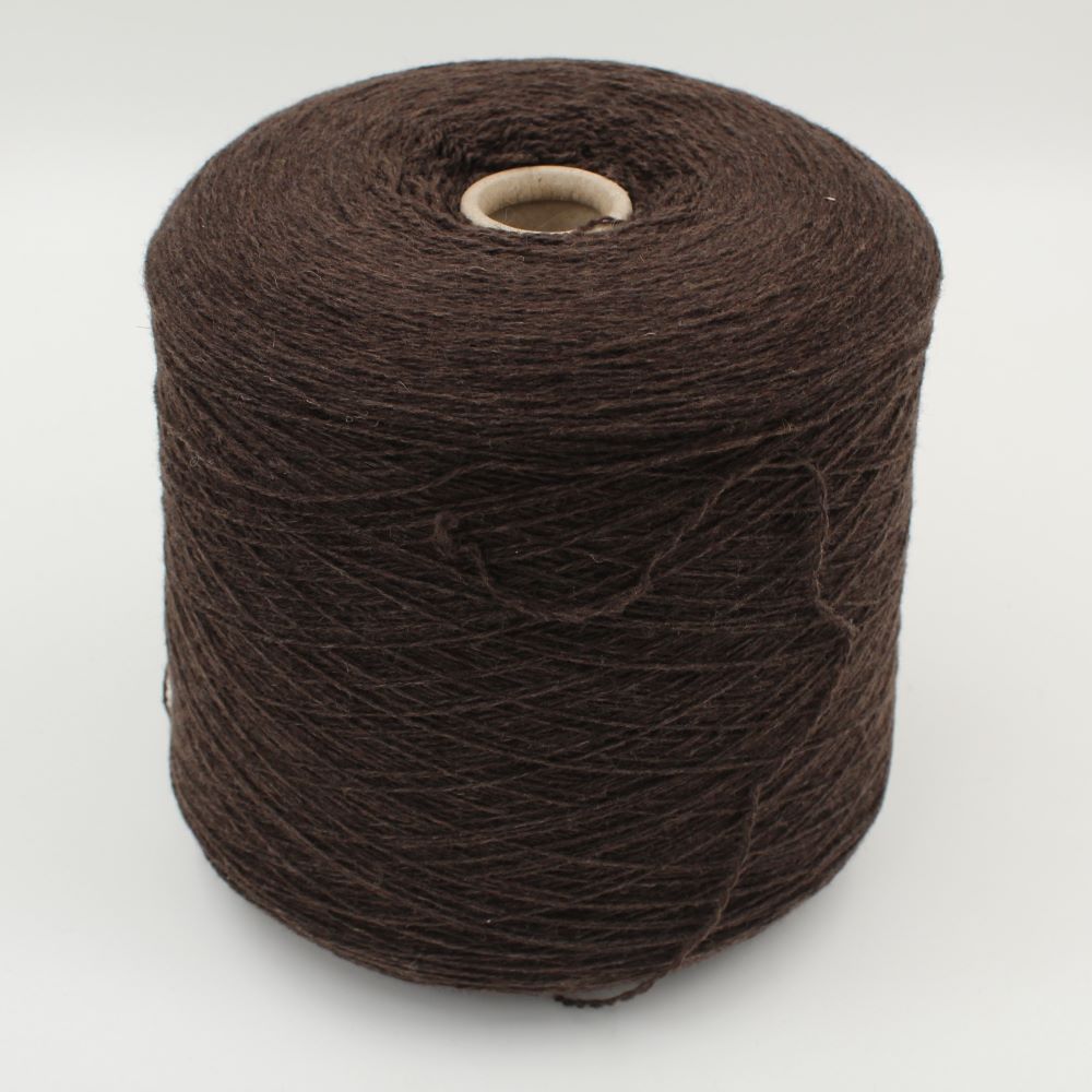Filato 2/15 100% Cashmere colore marrone rocche 500 gr