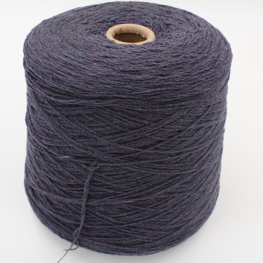 Filato cashmere 100% nm 2x2/15 colore blu melange rocche 410 gr