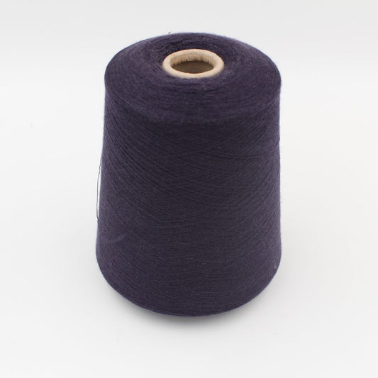 NEW filato 90% cashmere 10% poliammide nm 2/54 pettinato colore viola rocca 430 gr