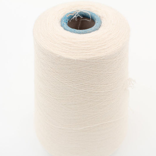 NEW filato 90% cashmere 10% poliammide nm 2/54 pettinato colore bianco rocca 490 gr