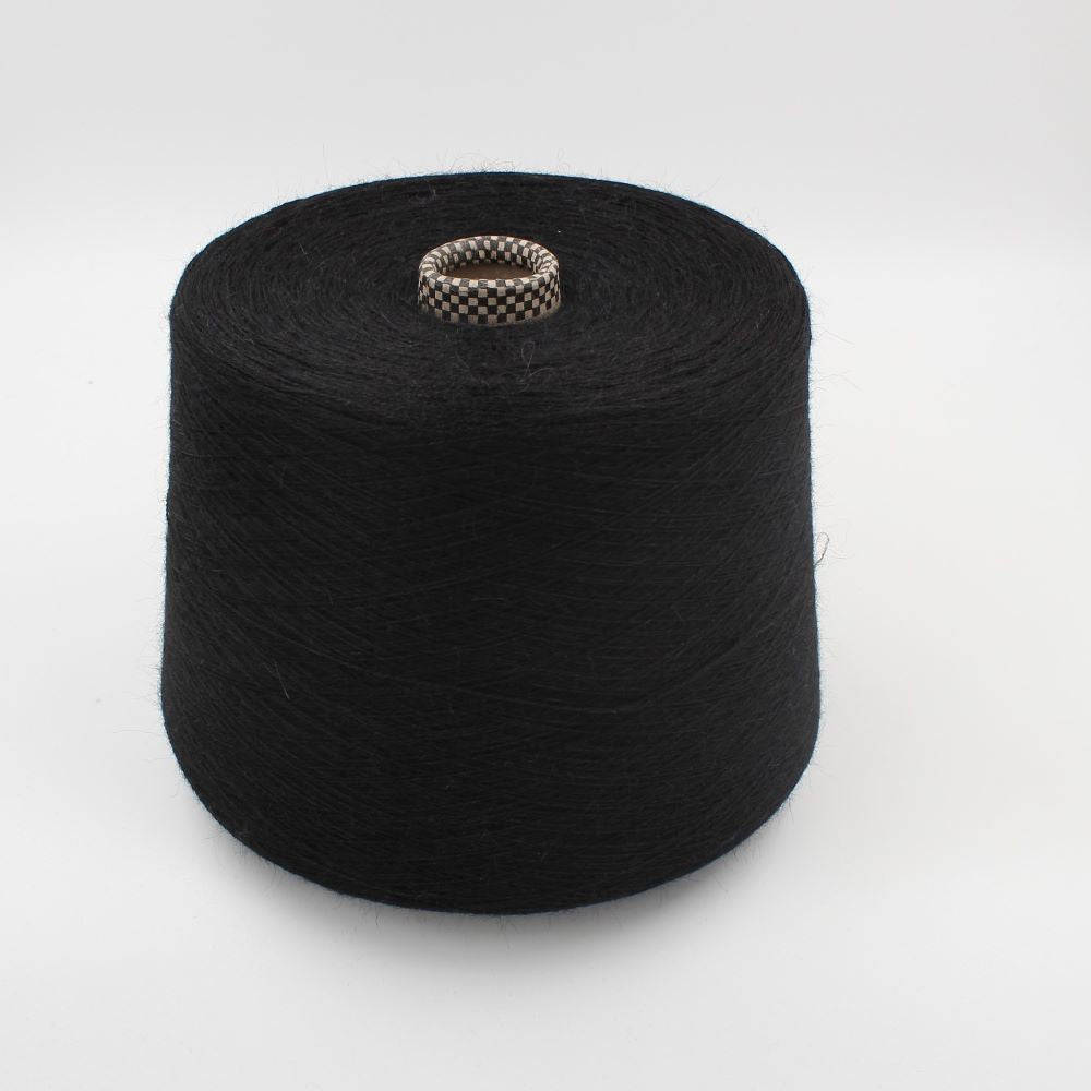 Filato Alpaca Baby 100% 2/16 colore nero rocche 640 gr