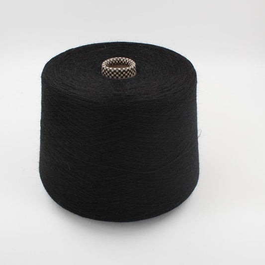 Filato Alpaca Baby 100% 2/16 colore nero rocche 640 gr