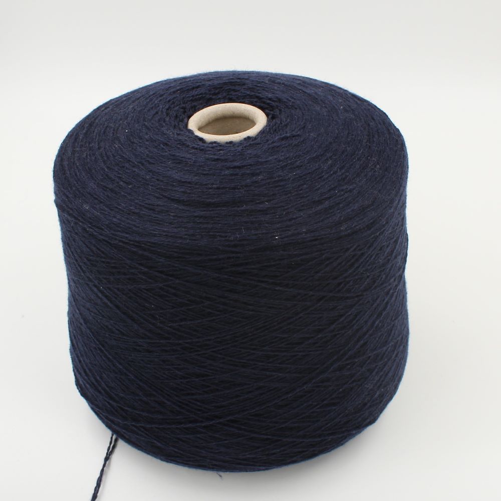 Filato merinos extrafine 70% cashmere 30% nm. 2/15 colore blu rocche 490 gr