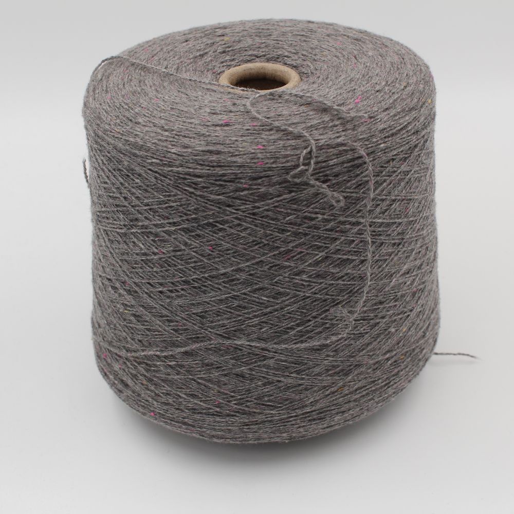 MOLECOLA 97% cashmere 3% merino extrafine nm. 2/12 bottonato colore grigio rocche 590 gr