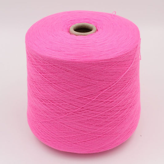 Filato cashmere 100% superior nm 2/26 colore fuxia rocche 490 gr