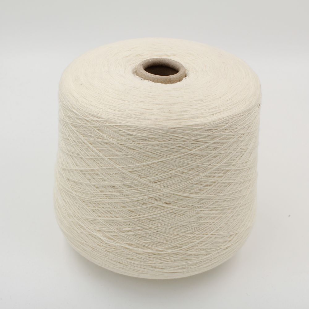 Filato Cashmere 100% nm 2/36 colore bianco rocche 460 gr