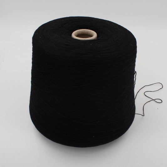 FANTASTIQUE filato merino superfine 14 micron nm 2/28 colore nero rocche 530 gr