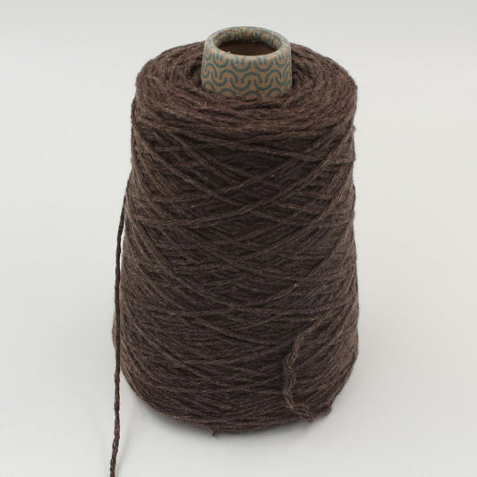 Filato cashmere nm 2500 FOLLATO colore marrone melange rocche 540 gr