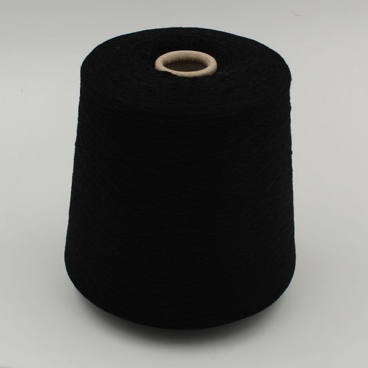 FANTASTIQUE filato merino superfine 14 micron nm 2/28 colore nero rocche 420 gr