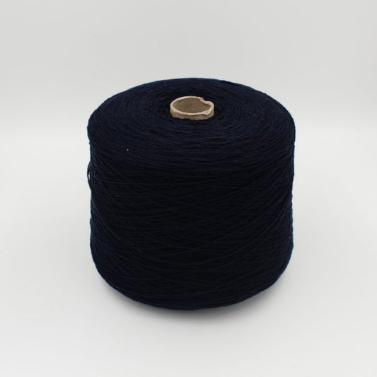 Filato cashmere riciclato 100% nm 3200 colore blu rocche 500 gr