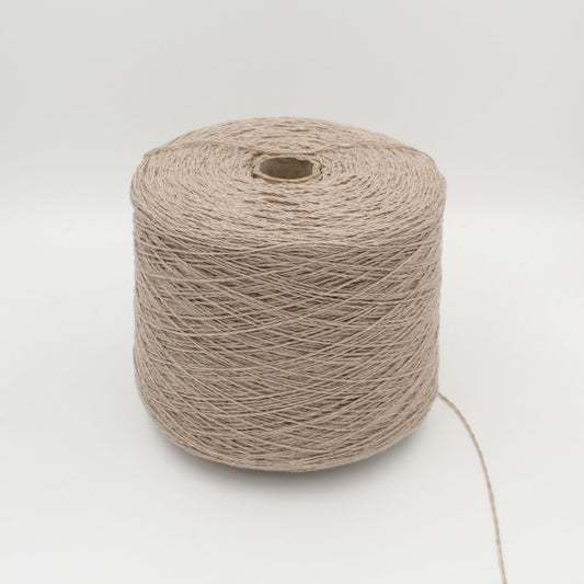 Filato cashmere riciclato 100% nm 3200 colore brown naturale rocche 500 gr