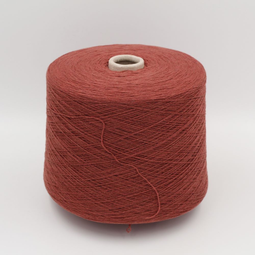 NINETYFIVE 95% Cashmere 5% Merinos nm 2/14 colore mattone rocche 530gr