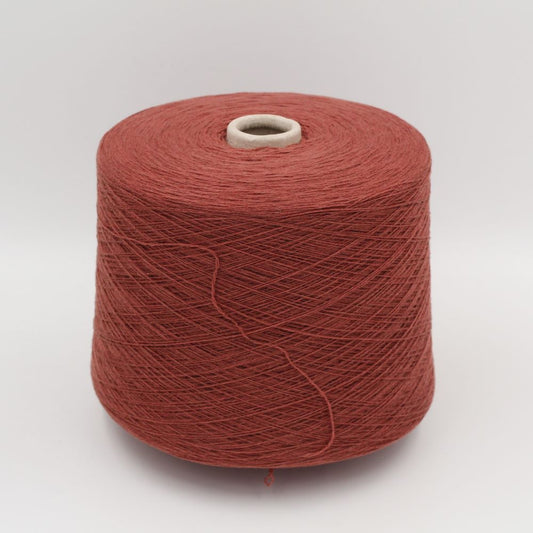 NINETYFIVE 95% Cashmere 5% Merinos nm 2/14 colore mattone rocche 530gr