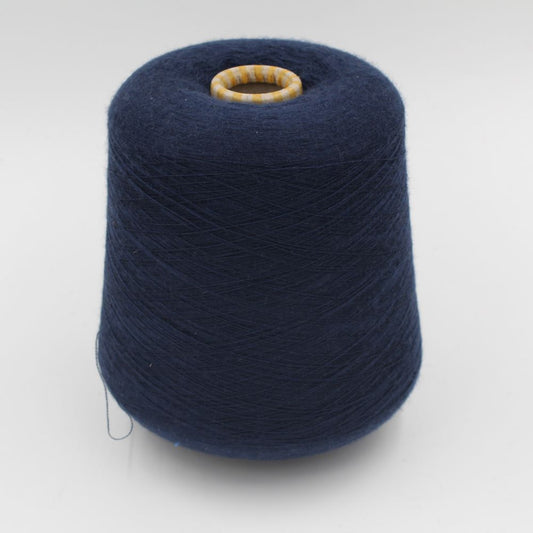 Filato 100% merino extrafine nm 2/48 colore blu scuro rocche 450 gr