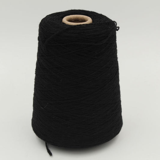 COARSEHAIR Filato 100% Cashmere nm. 2/11 colore nero rocche 650gr