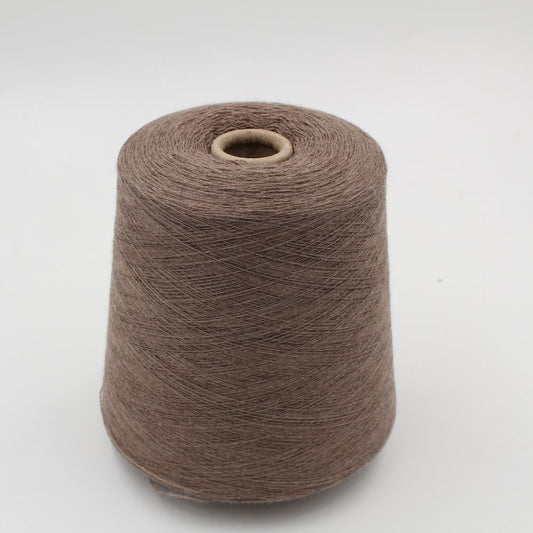 Filato 100% Lana nm 2/25 colore marrone scuro rocche 500gr