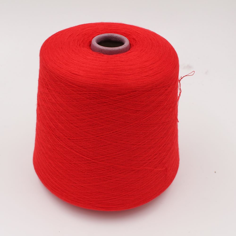 Filato 55% Seta 45% Cashmere nm 2/48 colore rosso rocche 520gr