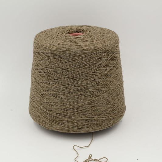 Filato 3/18 100% cashmere colore verde melange rocche 600 gr
