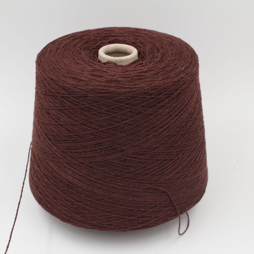 Filato 100% Cashmere nm 3/36 colore marrone rocche 530gr