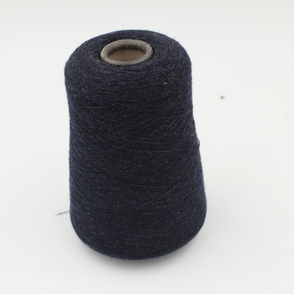 Filato 100% Cashmere nm 1/15 colore blu notte rocche 400gr