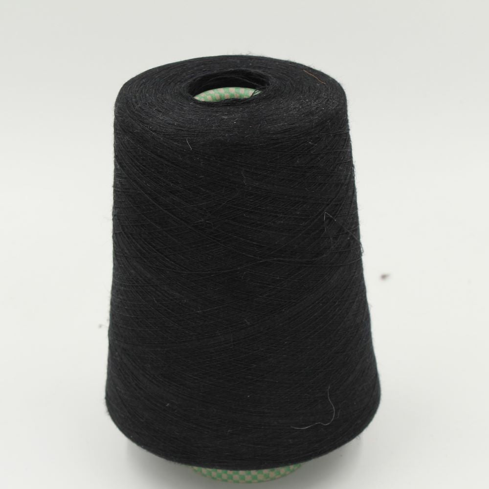 LINOCASH Filato 65% Lino 35% Cashmere nm 2/52 colore nero rocche 550gr
