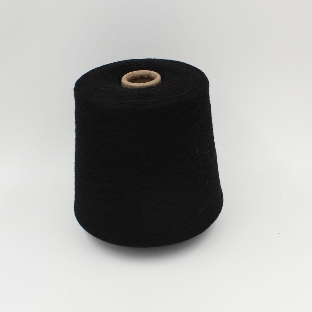 FANTASTIQUE filato merino superfine 14 micron nm 2/28 colore nero rocche 420 gr