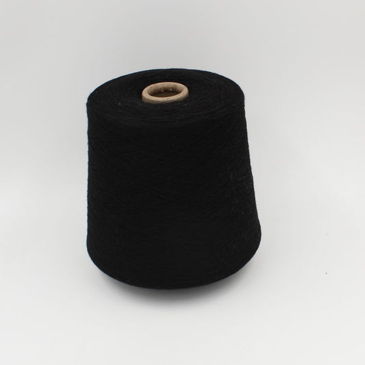 FANTASTIQUE filato merino superfine 14 micron nm 2/28 colore nero rocche 420 gr